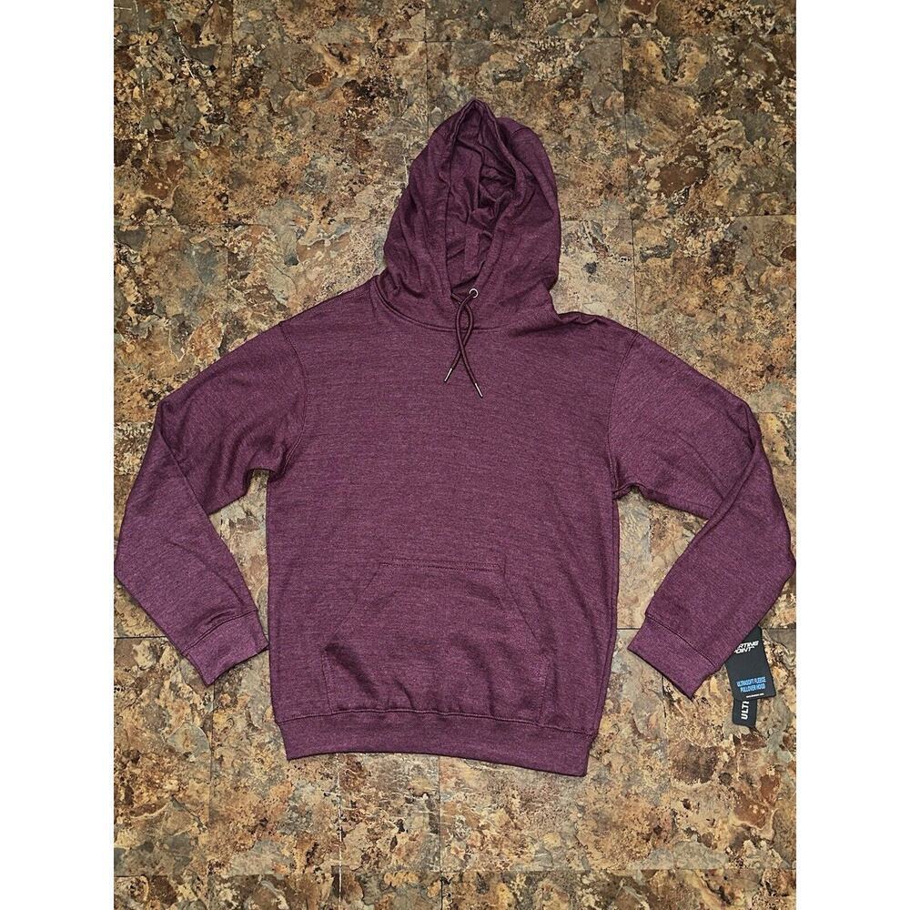 Starting Point Men’s Ultra Soft Fleece Hoodie Size Small Wine Heather Pullover